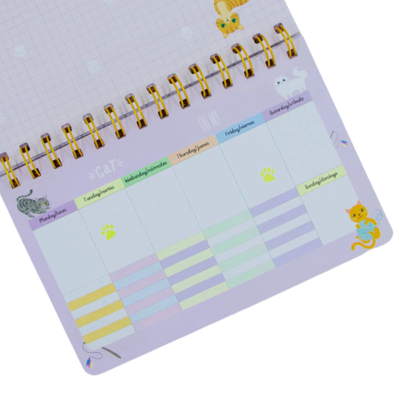 Agenda Planner Semanal Love Cats