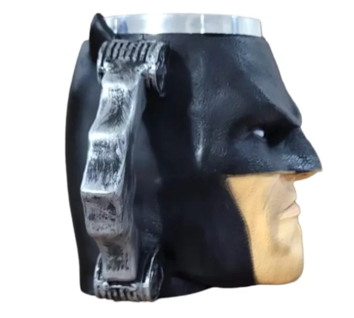 Caneca 3d Batman Cavaleiro Das Trevas Dc Comics Coleção Geek