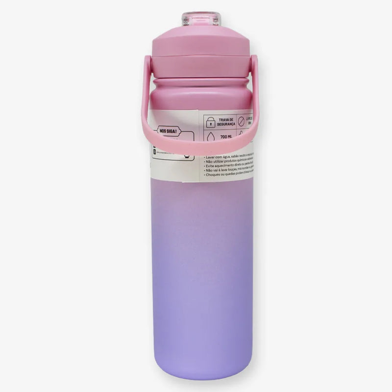 Garrafa - Térmica Vita Rosa com Roxo