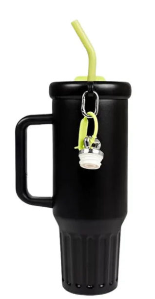 2 Garrfas Térmica Quencher Com Canudo E Tampa Para Café 1200ML