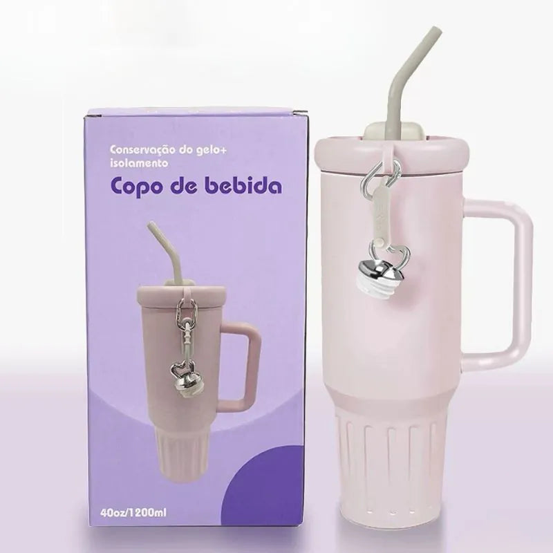 Copo Virginia Quencher Térmico Com Canudo E Tampa 1200ML