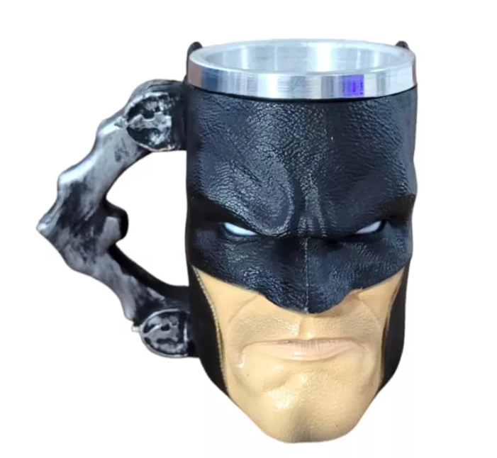 Caneca 3d Batman Cavaleiro Das Trevas Dc Comics Coleção Geek